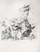 Francisco Goya Drawing for plate 190 painting